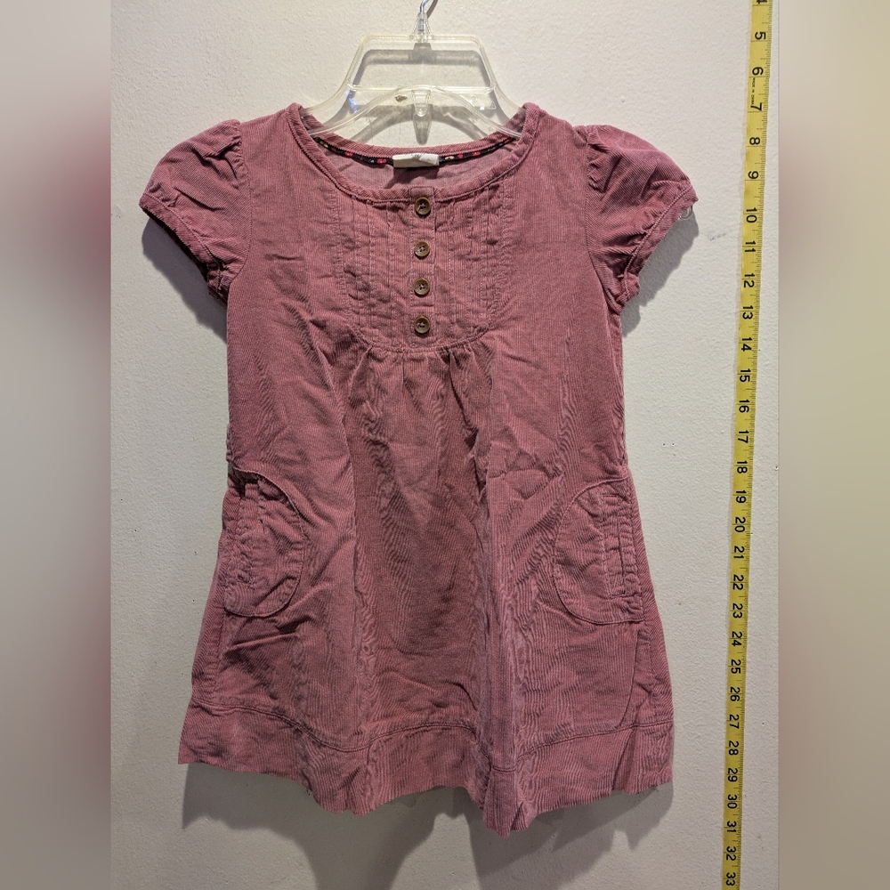 Boden Rose Button-Up Dress Size 4-5 Y
